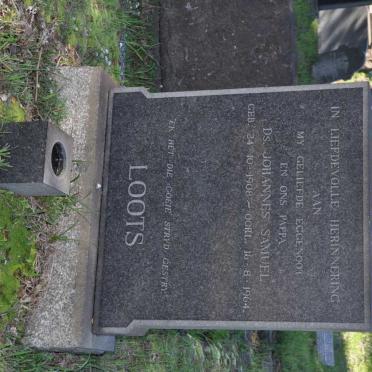 LOOTS Johannes Samuel 1908-1964