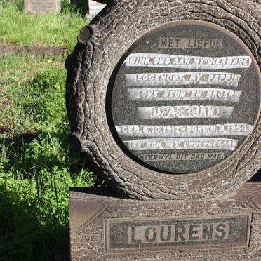 LOURENS J.A. 1917-1950