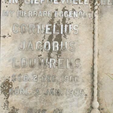 LOUWRENS Cornelius Jacobus 1900-1959