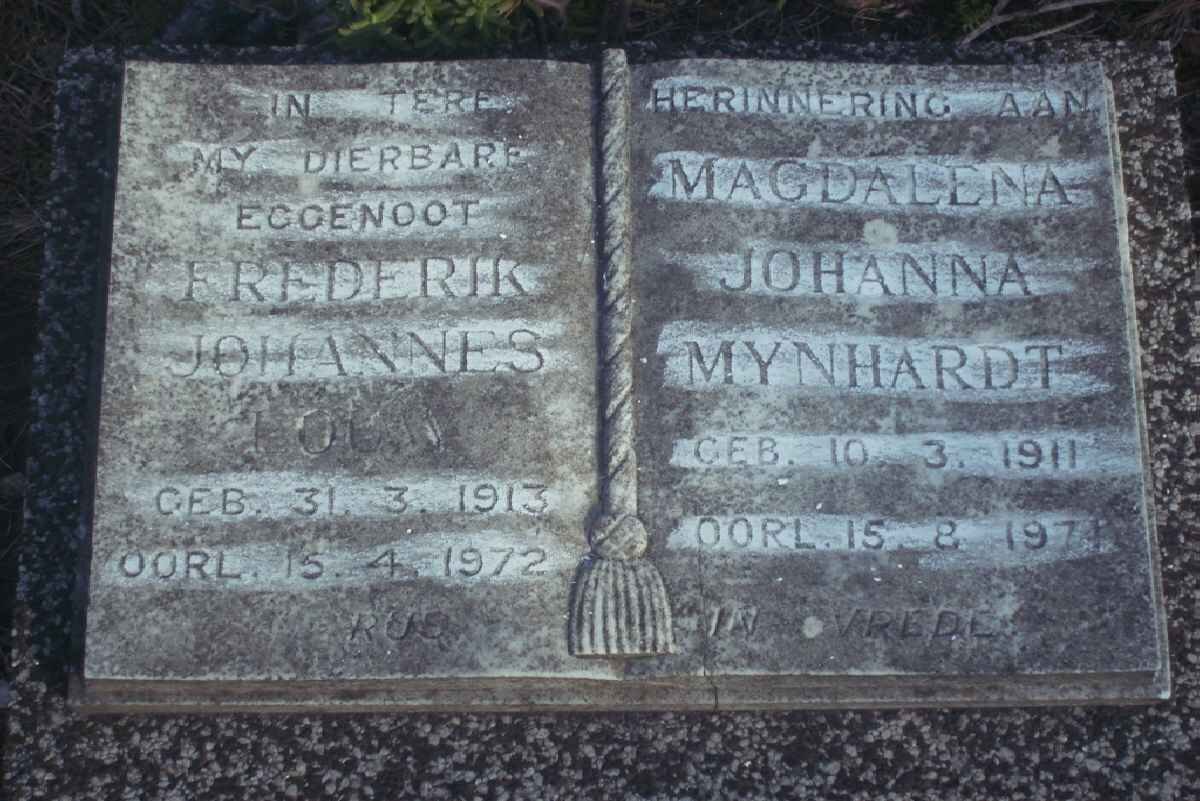 LOUW Frederik Johannes 1913-1972 :: MYNHARDT Magdalena Johanna 1911-1971
