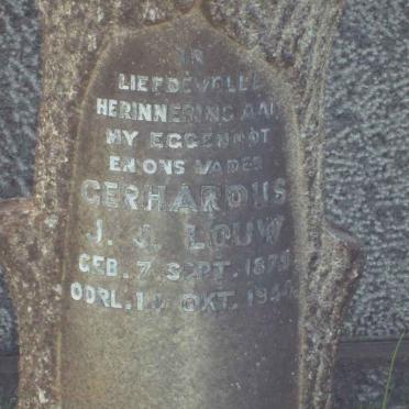 LOUW Gerhardus J.J. 1879-1944