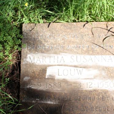 LOUW Martha Susanna 1883-1980