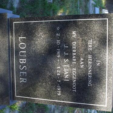 LOUBSER J.J.S. 1919-1979