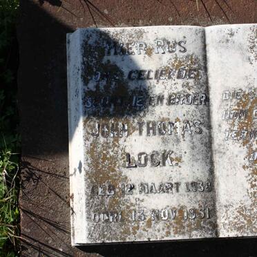 LOCK John Thomas 1938-1951