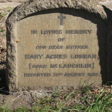 LOBBAN Mary Agnes nee MCLAUGHLIN -1939