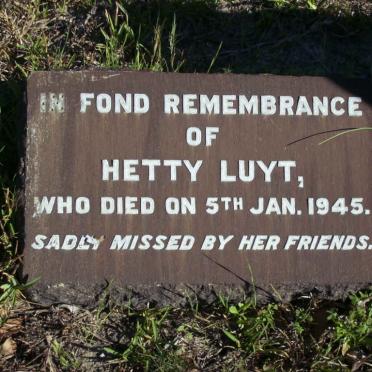 LUYT Hetty  -1945