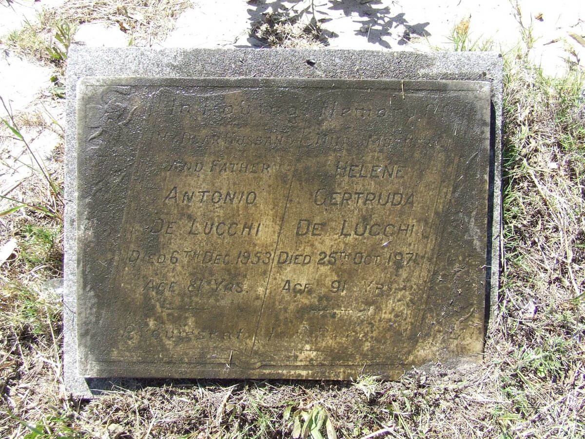 LUCCHI Antonio, de  -1953 &amp; Helen Gertruda -1971