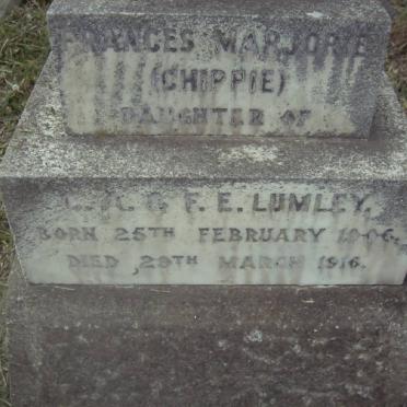 LUMLEY Frances Marjorie 1906-1916