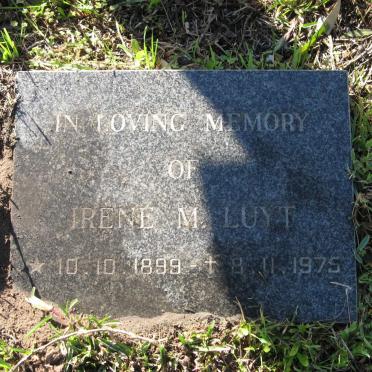 LUYT Irene M. 1899-1975
