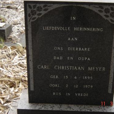 MEYER Carl Christiaan 1895-1979