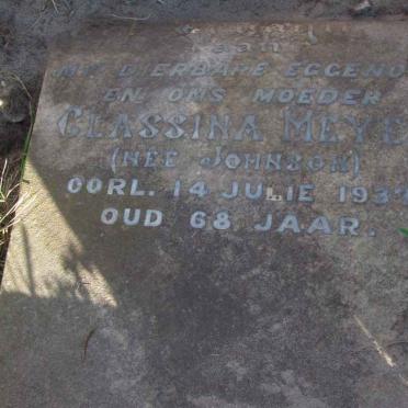 MEYER Classina nee JOHNSON  -1937