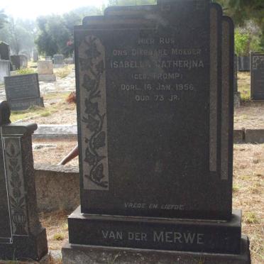 MERWE Isabella Catherina, van der nee TROMP −1956