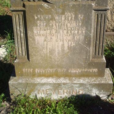 MEYERING Hendrik Jacobus -1951 