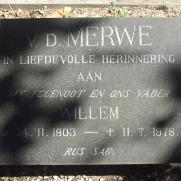 MERWE Willem, v.d. 1903-1976