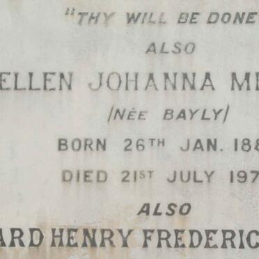 MELLISH Ellen Johanna nee BAYLY 1882-1970