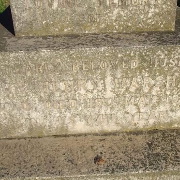 MARSHALL John Henry -1900