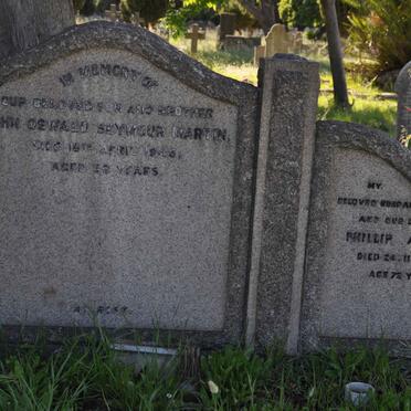 MARTIN Phillip Alfred -1963 :: MARTIN John Oswald Seymour -1945