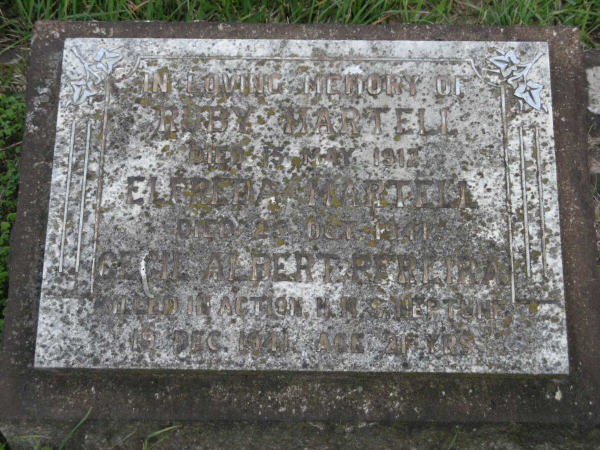 MARTELL Elfreda -1941 :: MARTELL Ruby -1912 :: PEREIRA Cecil Albert -1941