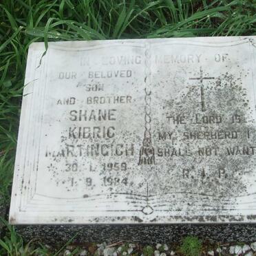 MARTINCICH Shane Kibric 1959-1984