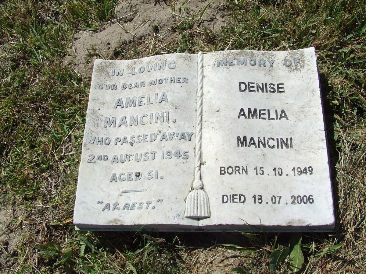 MANCINI Amelia -1945 :: MANCINI Denise Amelia 1949-2006
