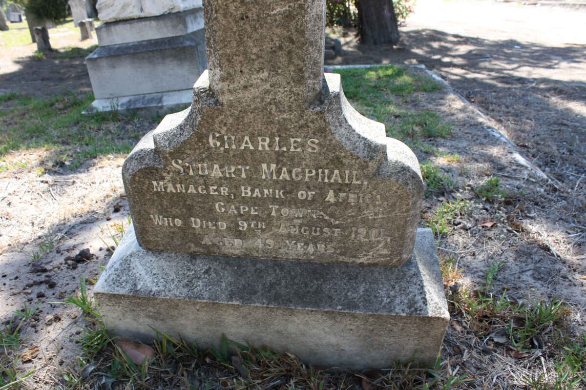 MACPHAIL Charles Stuart -1911