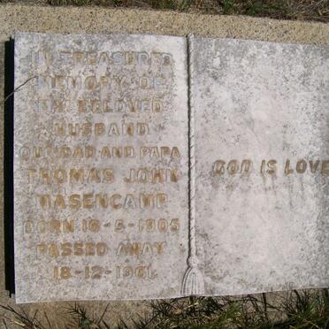 MASENCAMP Thomas John 1905-1961