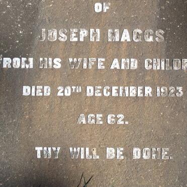 MAGGS Joseph -1923