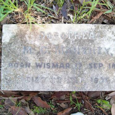 MANTHEY Dorothea M.G. 1835-1920