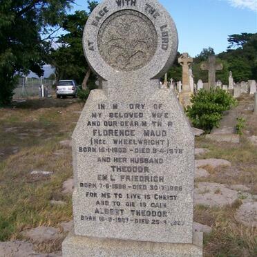 MAASCH Theodor Emil Friedrich 1896-1986 &amp; Florence Maud WHEELWRIGHT 1902-1978