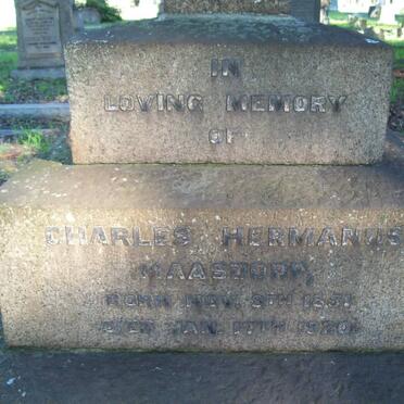 MAASDORP Charles Hermanus 1851-1920