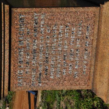 MACRORY Katie Louise 1878-1926