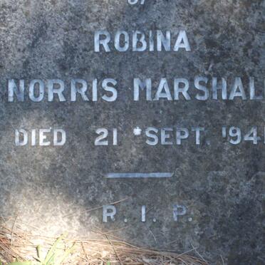 MARSHALL Robina Norris -1941
