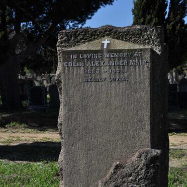 MAIR Colin Alexander 1893-1939