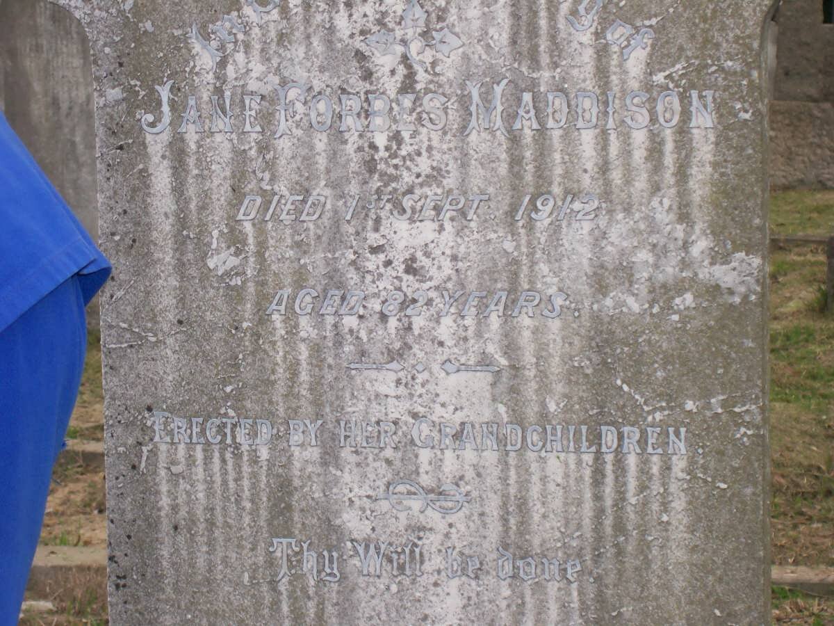 MADDISON Jane Forbes -1912