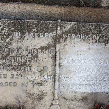 MACDONALD Andrew -1951 &amp; Femma Elsabe Johanna VOLSTEEDT -1962