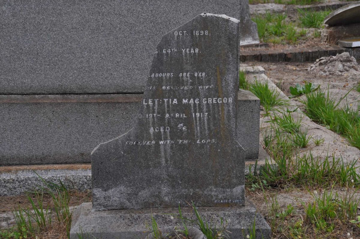 MACGREGOR  Letitia -1917