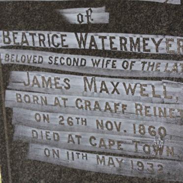 MAXWELL Beatrice nee WATERMEYER 1860-1932