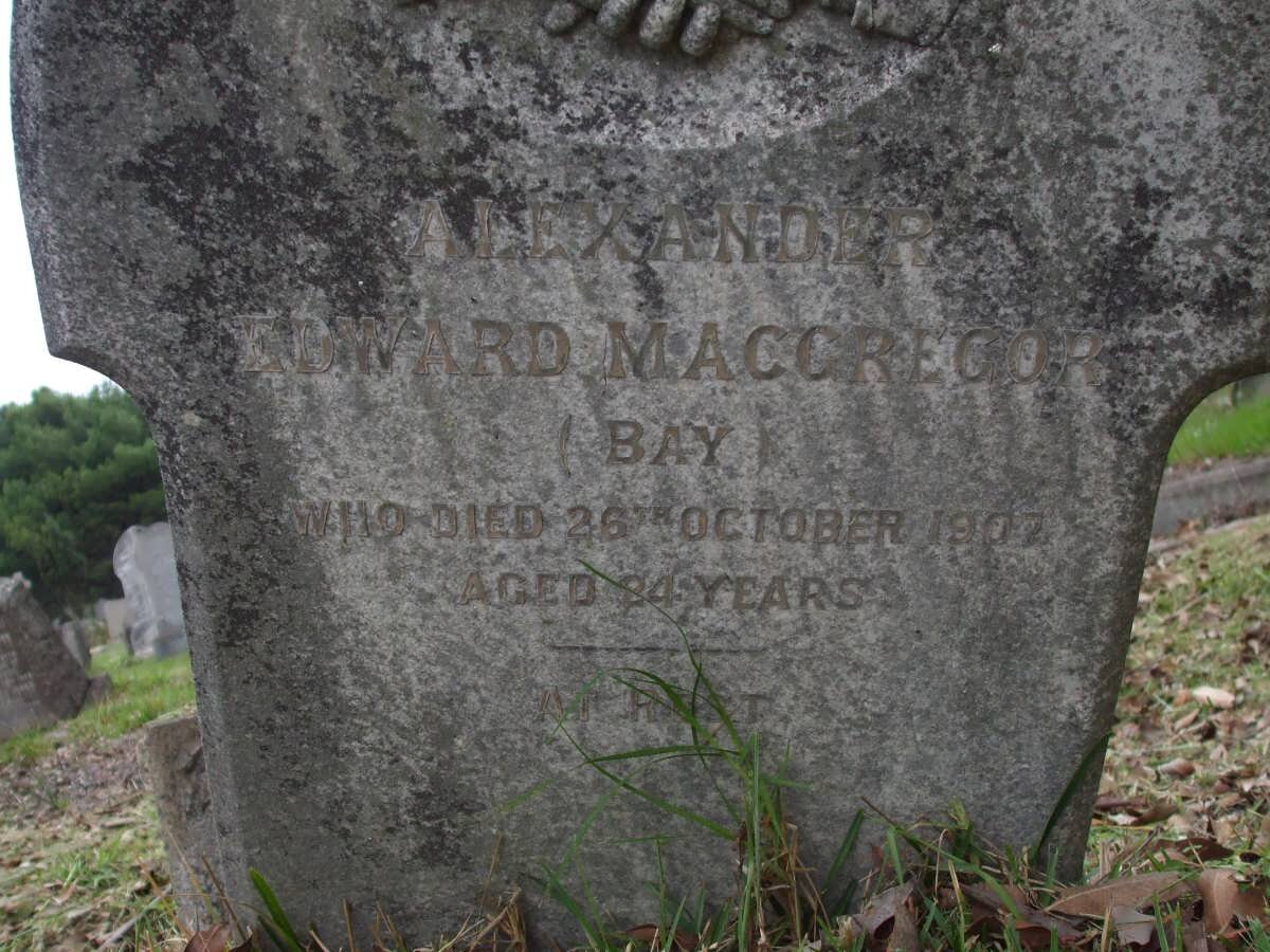 MACGREGOR Alexander Edward -1907