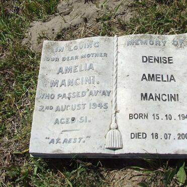 MANCINI Amelia -1945 :: MANCINI Denise Amelia 1949-2006