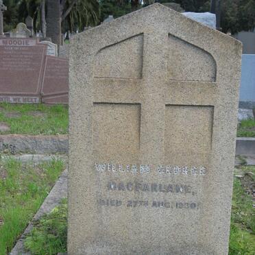 MACFARLANE William George -1930