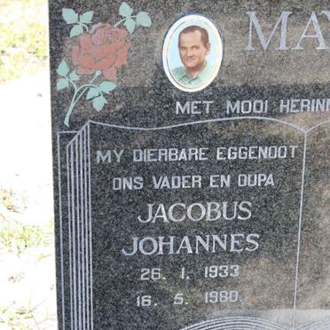 MAYS Jacobus Johannes 1933-1980