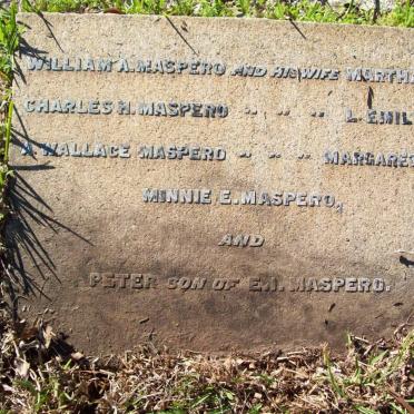 MASPERO William A. &amp; Martha S.A. :: MASPERO Charles H. &amp; L. Emily