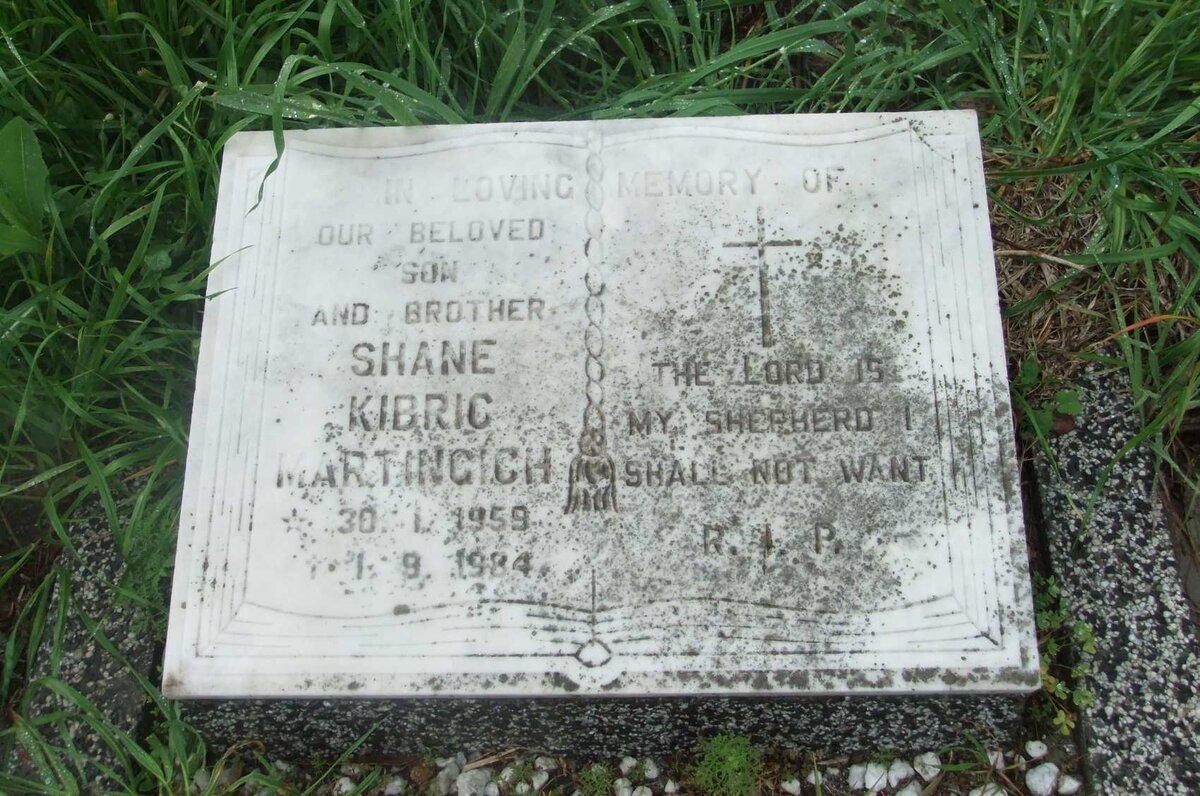 MARTINCICH Shane Kibric 1959-1984