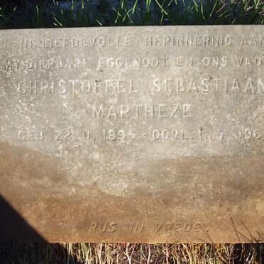 MARTHEZE Christoffel Sebastiaan 1895-1965