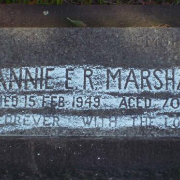 MARSHALL J.C. -1942 &amp; Annie E.R. -1949 