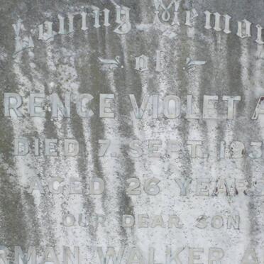 ALLAN Norman Walker -1954 &amp;  Florence Violet -1939