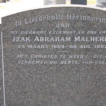 MALHERBE Izak Abraham 1869-1952