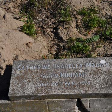 MARAIS Catherine Isabella nee NINHAM -1918