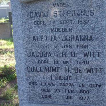 MARAIS :: DE WITT :: NEL