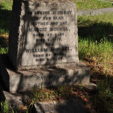 MORKEL William 1862-1926 &amp; Maggie 1864-1917 :: MORKEL Ray 1908-195? :: MORKEL John W.
